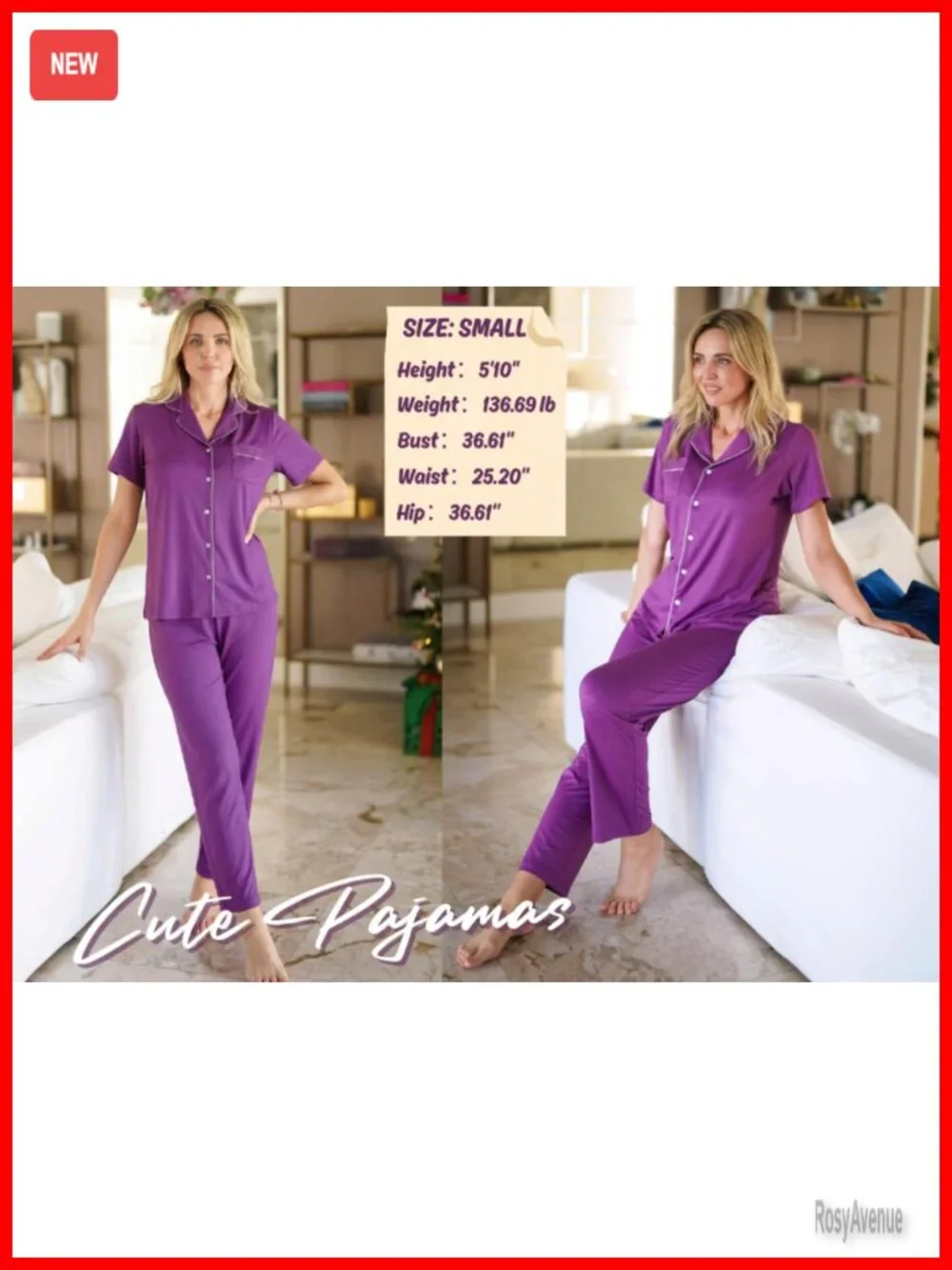 Womens Pajama Sets Button Down Lounge Sets 2 Piece Short Sleeve Pjs